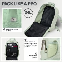 עותק של תיק עליה למטוס CABIN MAX METZ 24L SEDUM GREEN 40x30x20