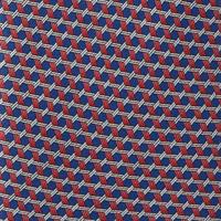 עניבה דגם מגן דוד כחול אדום