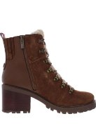TOMMY HILFIGER Womens Brown Booties