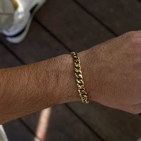 Cono Bracelet Gold 8mm