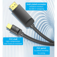 כבל VEnTIOn Mini DP 1.2 to HDMI 1.4 4K 30Hz 2M