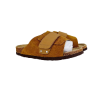 Birkenstock Kyoto Suede Leather Sandals in Mink / Camel