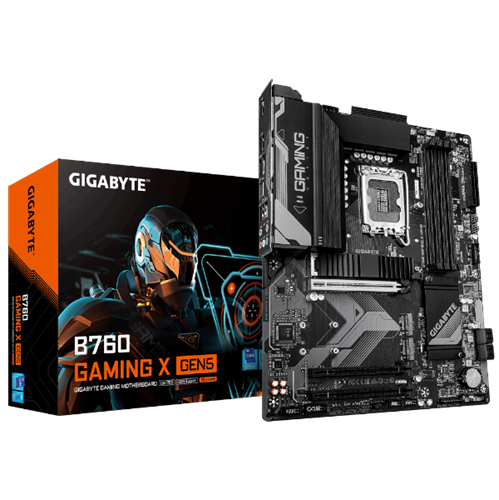 לוח למעבדי אינטל Gigabyte B760 Gaming X Gen5 DDR5 ATX LGA1700
