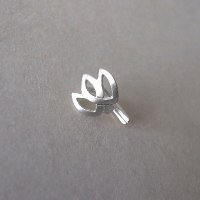 עגיל הליקס ללא פירסינג טוליפ מכסף