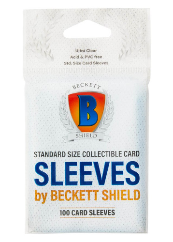 מארז 100 יח' סליבים סטנדרט שקופים Beckett Shield 100pcs