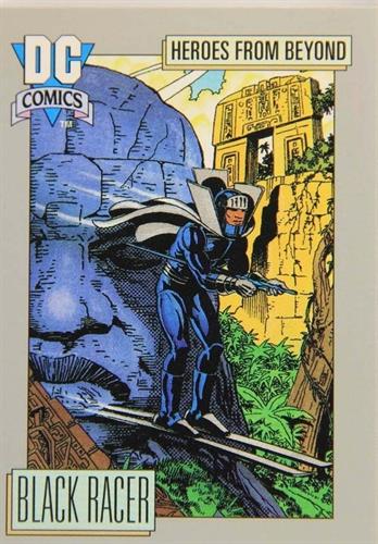 קלף בודד די.סי קומיקס DC Comics - The Black Racer's Skis of Death - Heroes From Beyond - 115