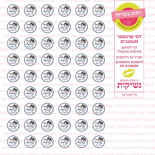 בר מצווה נשיקות 12 אישי- טרנספר