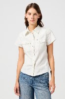 מכופתרת WRANGLER CRAZY INDIGO לבן