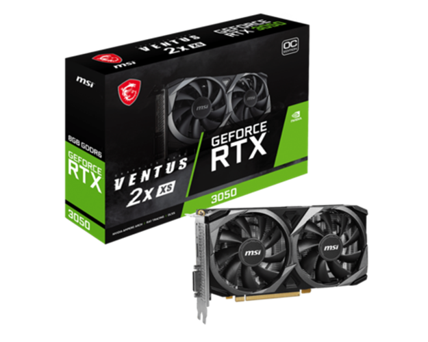 כרטיס מסך MSI GeForce RTX 3050 VENTUS 2X XS 8G OC