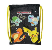 CYP Pokemon Bag תיק שרוך פוקימון בעיצוב פיקאצ'ו בלבזאור צ'רמנדר וסקווירטל