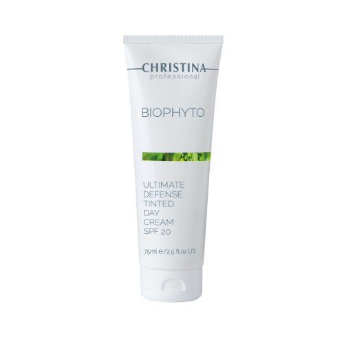 קרם יום להגנה דמי מייקאפ Christina Bio Phyto Ultimate Defense Tinted Day Cream SPF 20