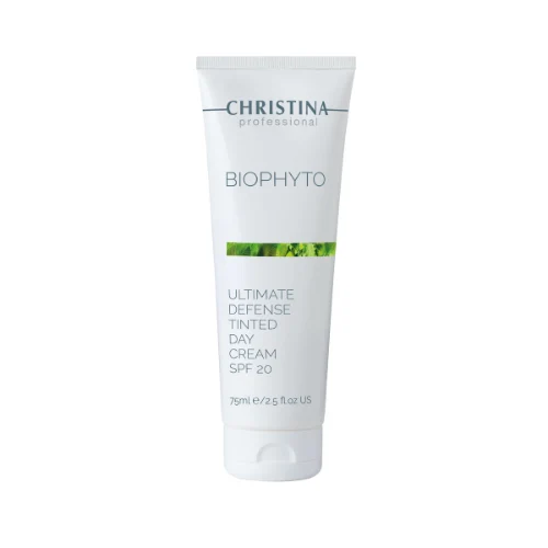 קרם יום להגנה דמי מייקאפ Christina Bio Phyto Ultimate Defense Tinted Day Cream SPF 20