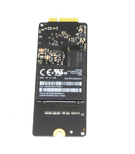 דיסק אס.אס.די למחשב נייד מקבוק פרו Samsung 256GB Internal Laptop SSD Solid State Drive  655-1738A MZ-DPC2560/0A2