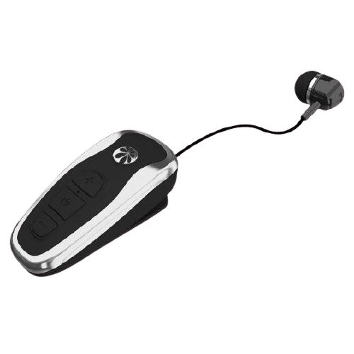 אוזניית Bluetooth דיבורית לשיחות Miracase MBTH77 עם טווח עד 10 מטר בצבע שחור וכסוף