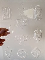 תבנית פלסטיק אלמנטים ישראל/יהדות/ חנוכה