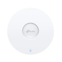 נקודת גישה Omada EAP660 HD AX3600 – Wi-Fi פריט בודד לבן עגול עם לוגו tp-link במרכז ונורית כחולה