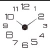 דגם 12 - שחור - שעון קיר ענק בהדבקה