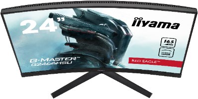 מסך קעור גיימינג IIYAMA 23.6" VA 1MS G-MASTER RED EAGLE