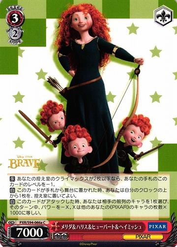 קלף בודד פיקסאר pixar - Merida & Harris & Hubert & Hamish - PIXAR CHARACTERS - PXR/S94-066a C