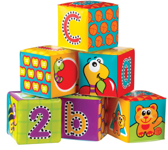 פלייגרו - קוביות רכות לאמבטיה צבעוניות - Playgro 183838