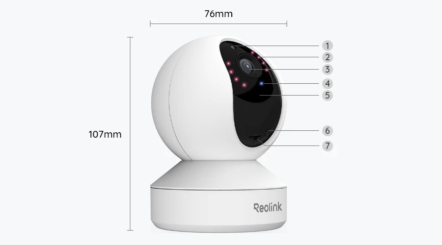 מצלמה אבטחה ממונעת reOlink E320 wifi 3MP