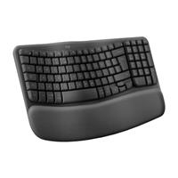 מקלדת ארגונומית אלחוטית Logitech Wave Keys עברית/אנגלית