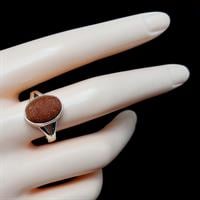 טבעת כסף משובצת אבן סאנסטון  RG5914 | תכשיטי כסף 925 | טבעות כסף