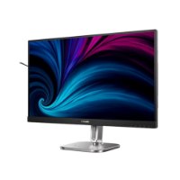 מסך מחשב עסקי 27 אינץ' Philips 27B2N4500 – מסך מחשב שחור פריט בודד עם תצוגה צבעונית עומד על מעמד כסוף HDMI