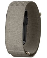 צמיד כושר ובריאות חכם ללא מסך צבע French Gray גודל רצועה Garmin Cirqa S-M – GPS הצמיד ברצועת בד אפורה מקיף מכשיר שחור נראה