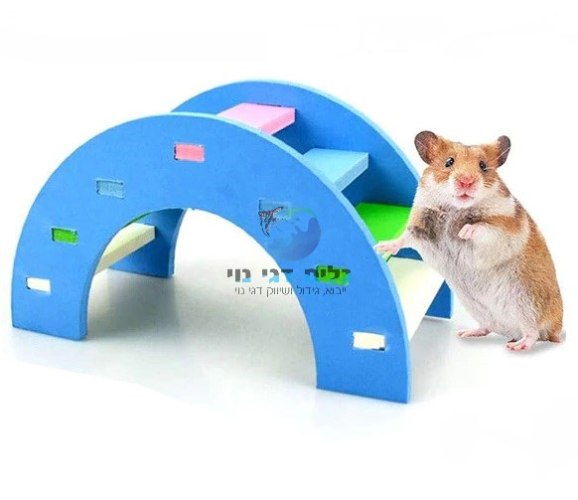 מדרגות גדולות מעץ לאוגר ומכרסמים קטנים