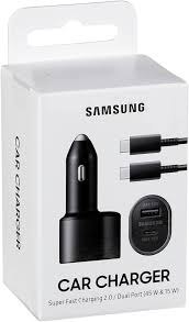 מטען רכב סופר מהיר 2.0 ל-Samsung – Dual Port 45W & 15W