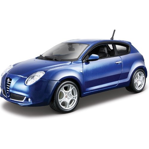 דגם מכונית בוראגו אלפא רומאו מיטו 1/24 Bburago Alfa MiTo Blue​​​​​​​