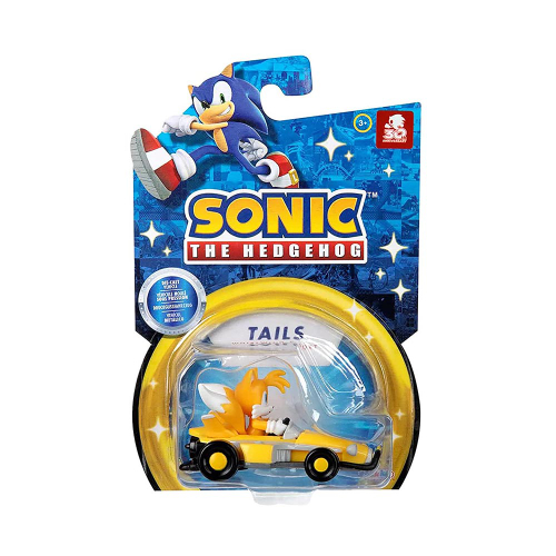 דמות סוניק עם רכב צהוב  קנה מידה 1/64 - SONIC