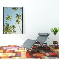 תמונת קנבס לאורך של דקלים ושמיים "Eyes On The Palms" |בודדת או לשילוב בקיר גלריה |תמונות לבית ולמשרד