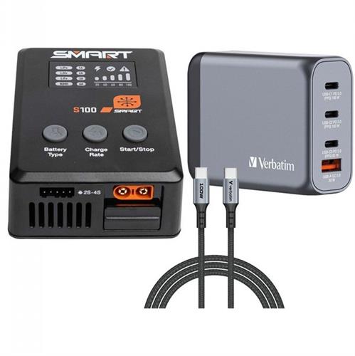 מטען S100 USB-C Smart Charger + 100W USB C