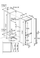 מקרר + מקפיא אינטגרלי מלא AEG אאג דגם OSC6M189ES