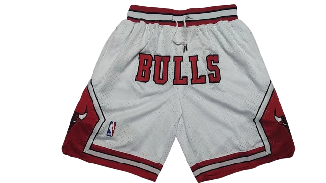 מכנסי NBA קצרים שיקגו בולס Just don לבן
