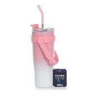 כוס תרמי לדרך 1100 מ"ל עם קש