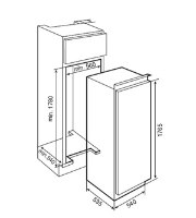 מקפיא אינטגרלי עם ציפוי דגם‏ TGI2 200 NF תקה Teka