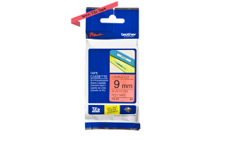 סרט סימון שחור על רקע אדום Brother TZe421 Labelling Tape Cassette 9mmx8m