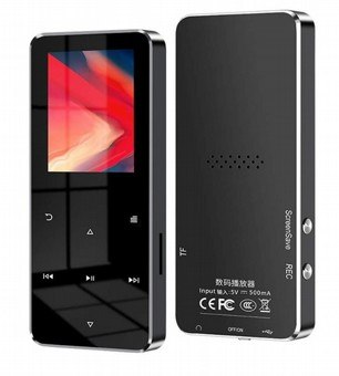 נגן MP3 / MP4 בעברית - זכרון מובנה בנפח 16GB עם רדיו ובלוטוס - שחור