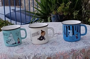ספלי מומינים מקרמיקה בעיצוב נוסטלגי (3 צבעים לבחירה) ☕✨