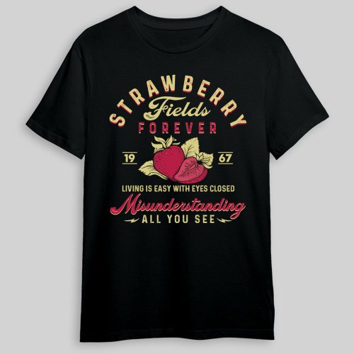 חולצת ביטלס Strawberry fields forever
