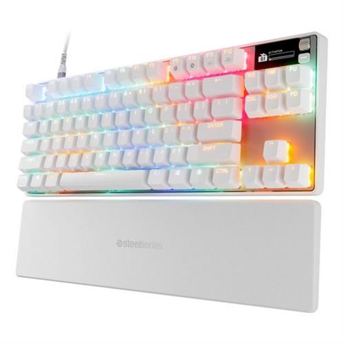 מקלדת גיימינג SteelSeries Apex Pro TKL Gen 3 לבן