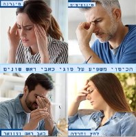 כיסוי ג'ל לראש להקלה על מיגרנות