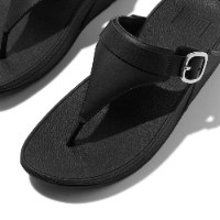 לולו טו פוסט שחור סגירת אבזם פיטפלופ FITFLOP
