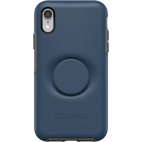 כיסוי ל IPHONE XR מבית OTTERBOX & POPSOCKET דגם SYMMETRY כחול