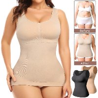 גופיה מחטבת עם חזיה מובנית Shapewear