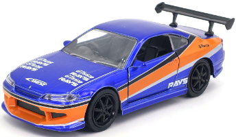 ג'אדה מהיר ועצבני - דגם מכונית ניסאן - 1:32 JADA FAST FURIOUSB 2001 NISSAN  SILVIA S15