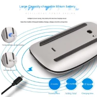 עכבר 5.0 Laptop Ipad Apple Style Wireless Bluetooth בצבע שחור/לבן